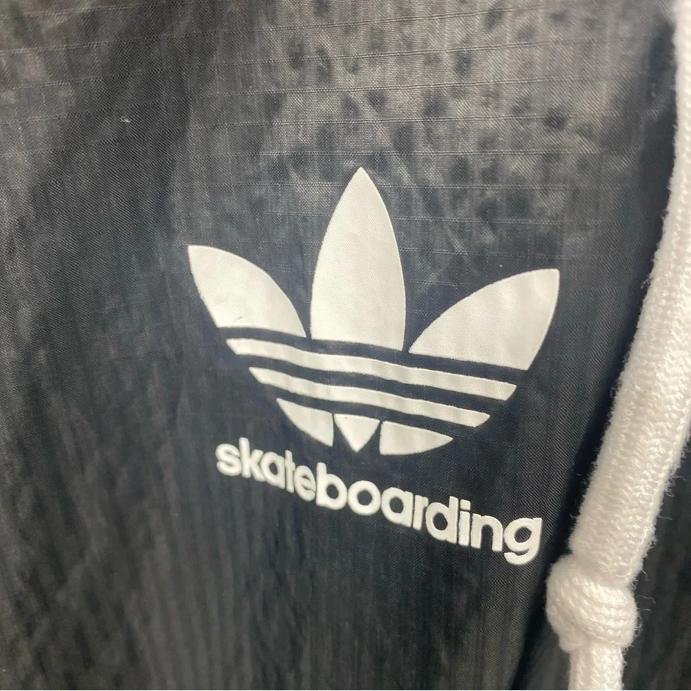 Adidas Skateboarding Sample Jacket Men Black Windbreaker Lightweight Rare Medium